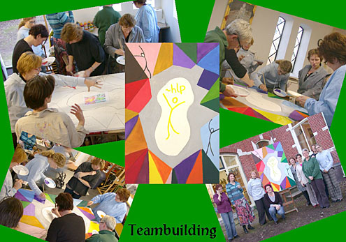 Collagefoto Teambuilding